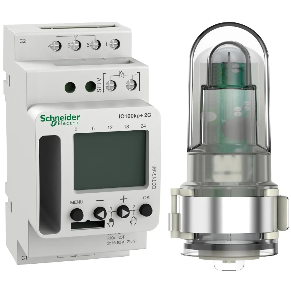 Schneider Electric CCT15494 Skymningsrelä 2 kanaler 1 kanal - Bild 2