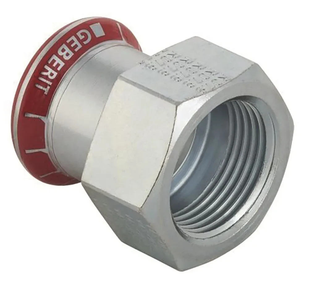 Geberit 1551028 Övergångsmuff inv. gänga, elförzinkad 12 x 15 mm