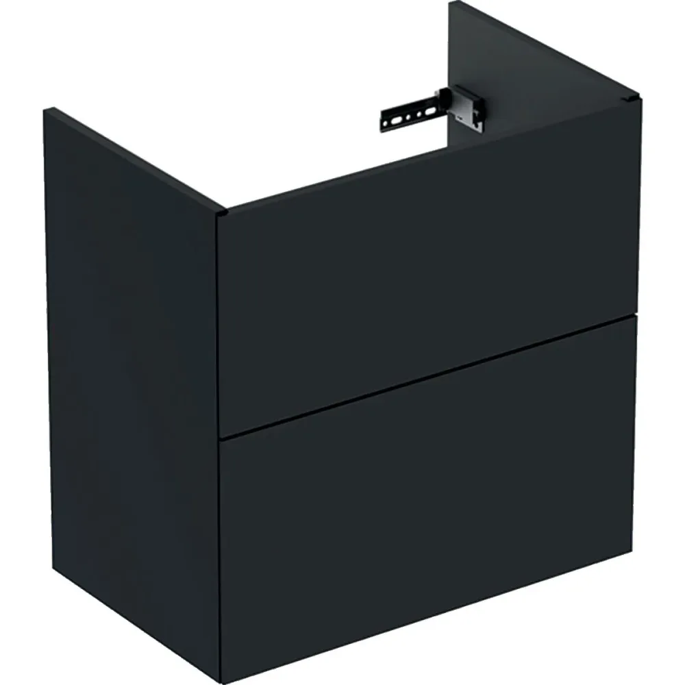 Ifö Elegant Tvättställsskåp 2 lådor, svartmatt Bredd: 90 cm