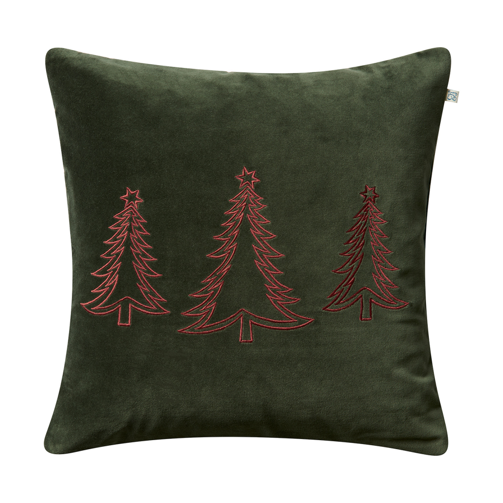 Pine Tree kuddfodral 50x50 cm, Forest green