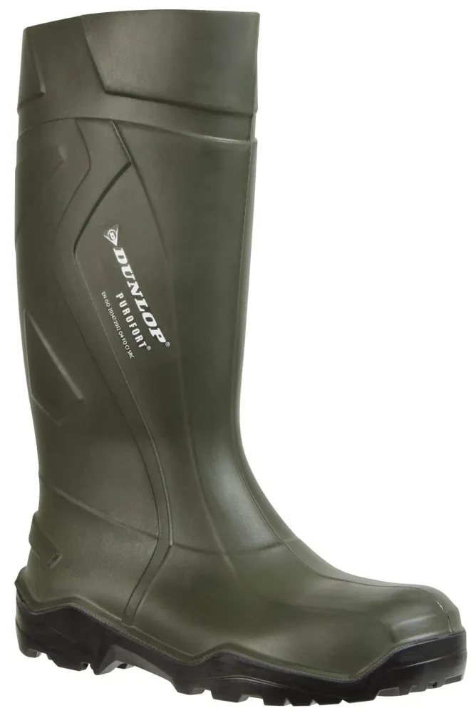 Dunlop D760933 Gummistövel grön, Purofort+, PU 40