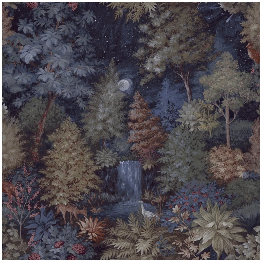 Tapet Imaginarium III Midnight Woods Navy