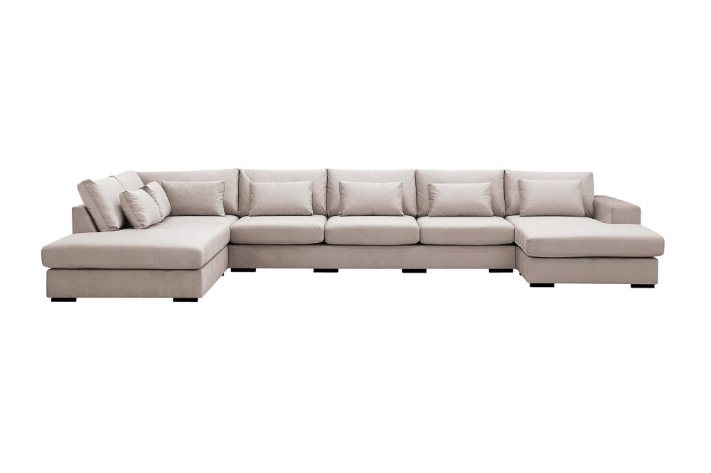 Grande 6-sits U-Soffa med Divan Höger