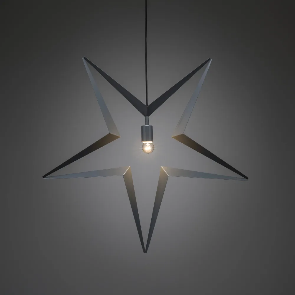 Konstsmide 2578-317 Julstjärna grå metall 80 cm