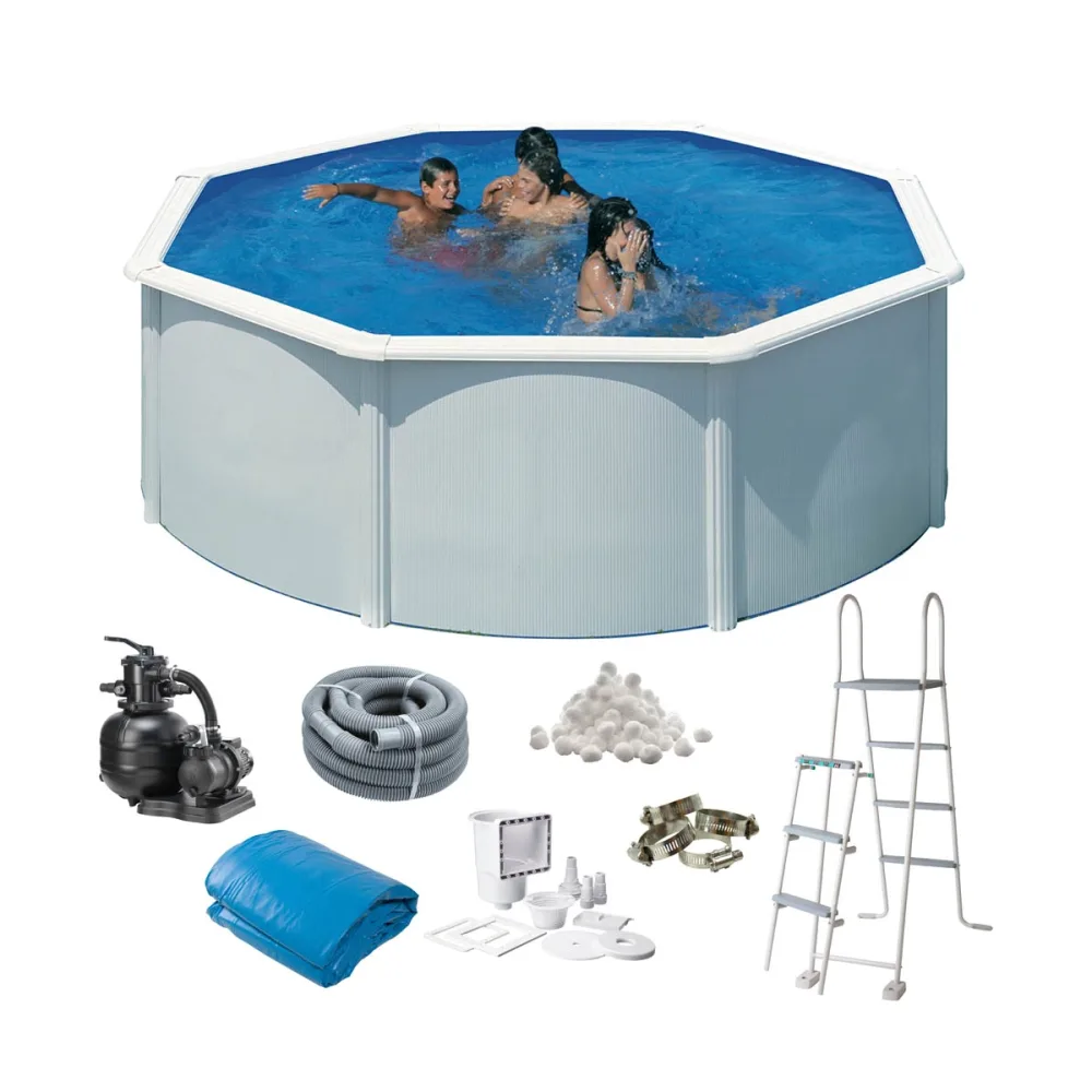 Swim & Fun Basic Pool Rund 550x120cm Vit | Köp Idag