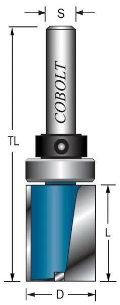 Cobolt 207-015 Mallfräs med styrlager