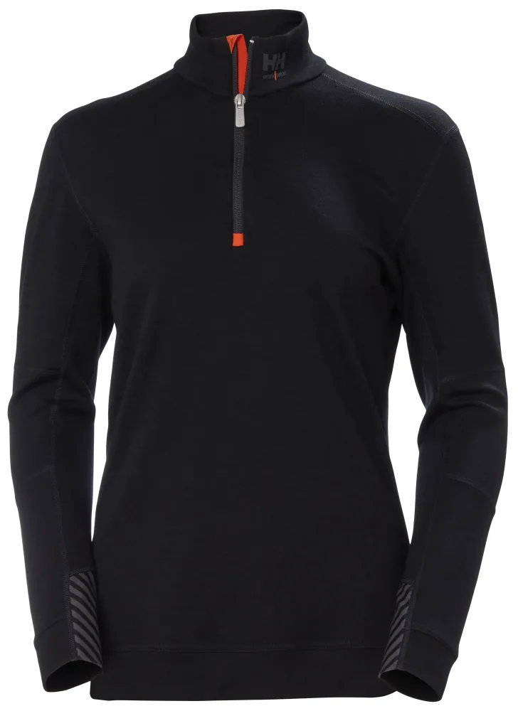 Helly Hansen Workwear Lifa Merino 75210_990 Underställströja svart, dam XS