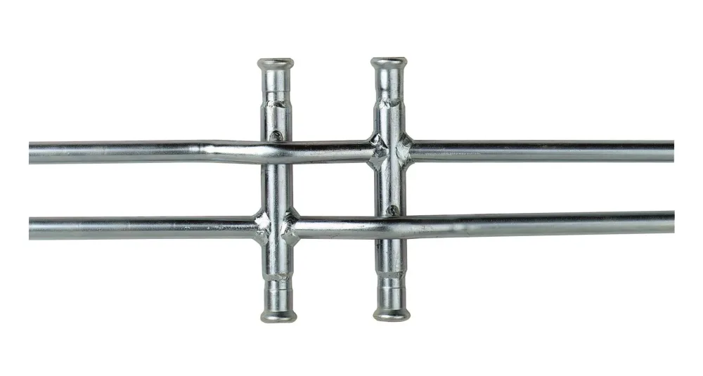 Geberit 1551061 Stamfördelare 60 c/c, elförzinkad 28 x 28 x 12 mm