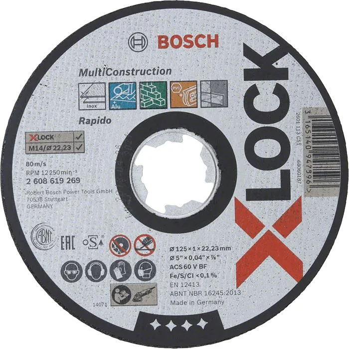 Bosch Multi Construction Kapskiva med X-LOCK 115 × 1 × 22,23 mm