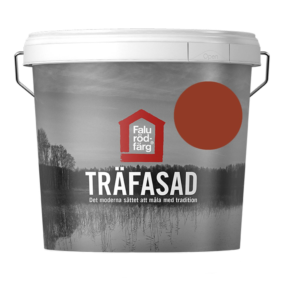 Falu Rödfärg Träfasad 10 Liter Ljusröd