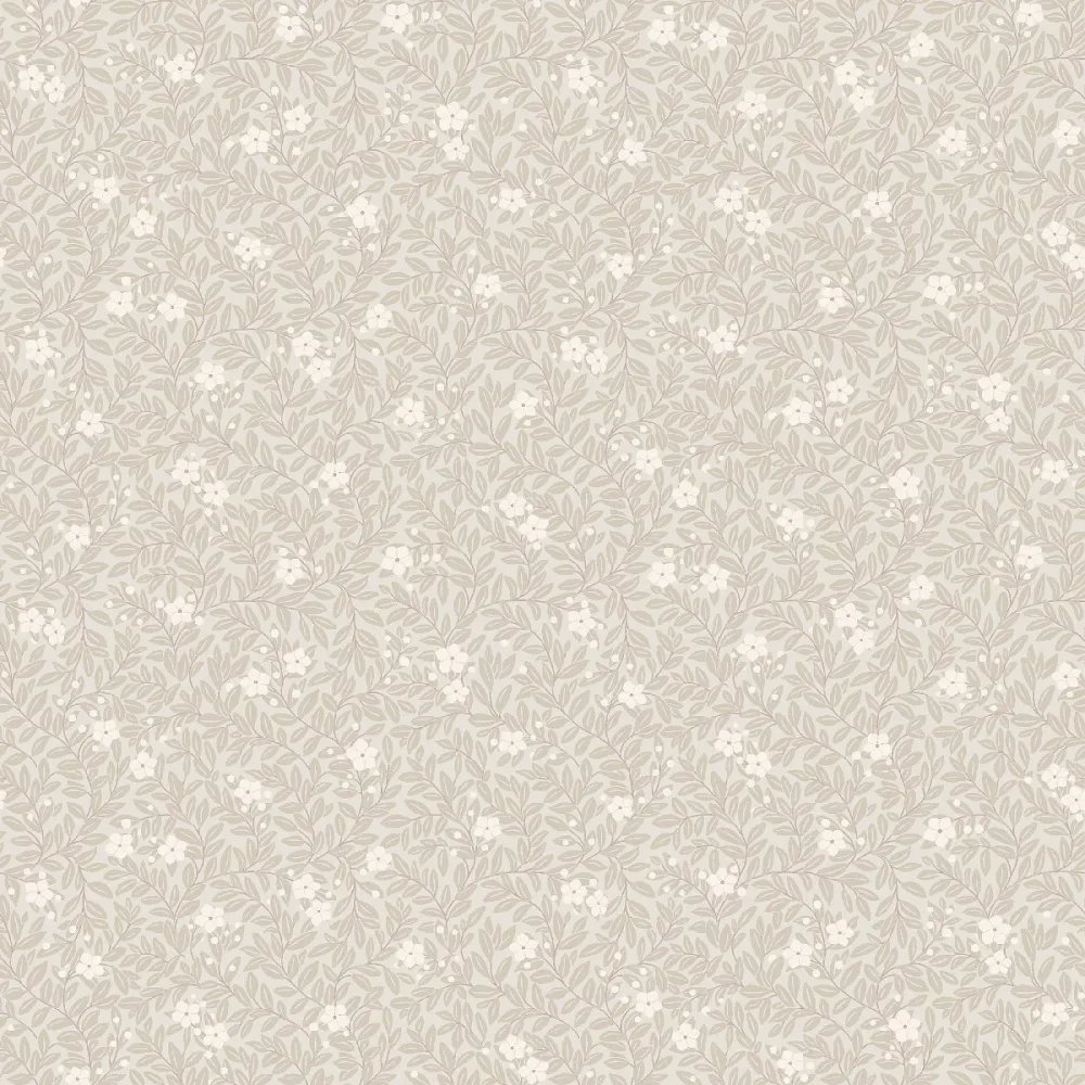 Tapet Orangeri Myrten 5713 Beige Blommig