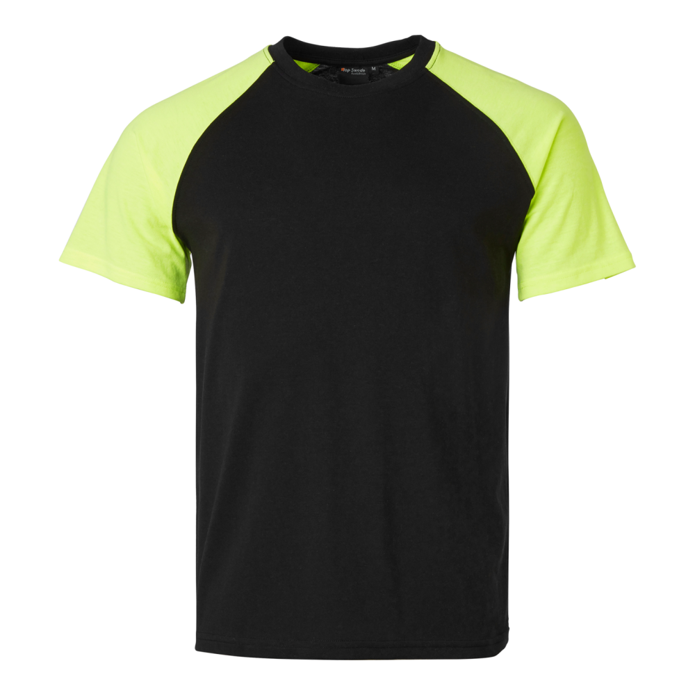 T-SHIRT TOP SWEDE 225 SVART/GUL S
