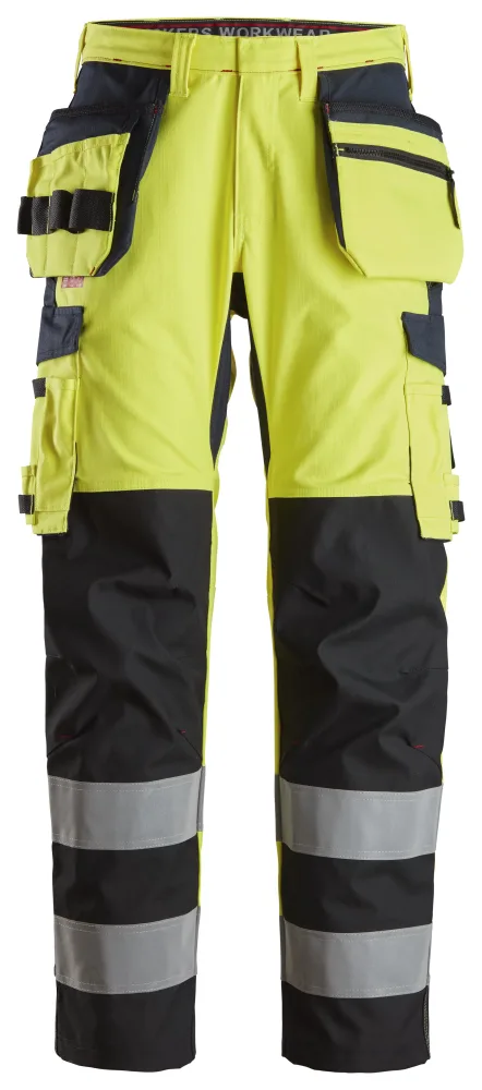 Snickers Workwear 6264 Arbetsbyxa varsel, gul/marinblå 160
