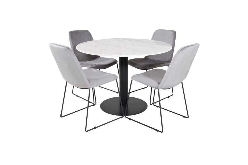 Estelle Matgrupp 106 cm Rund med 4 Muce stolar