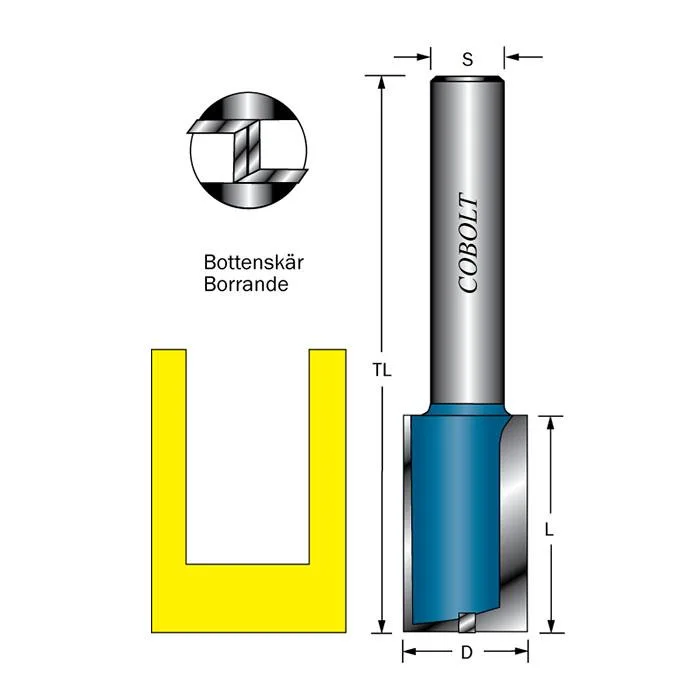Cobolt 303-135B Notfräs D=35, L=35, TL=100