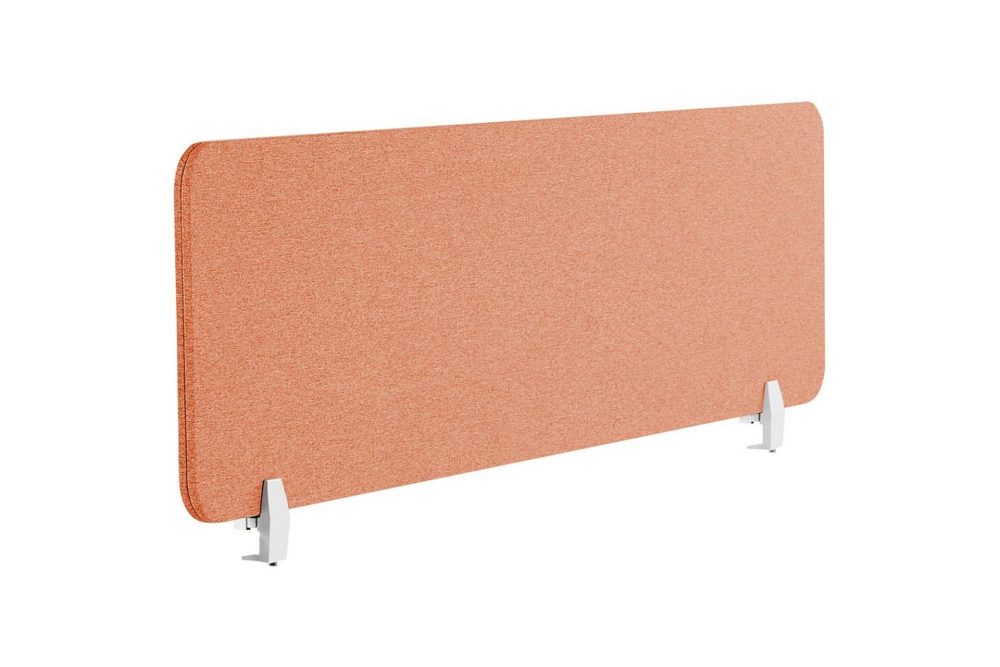 Skiljevägg för skrivbord Wally Röd, 130x2x40 cm