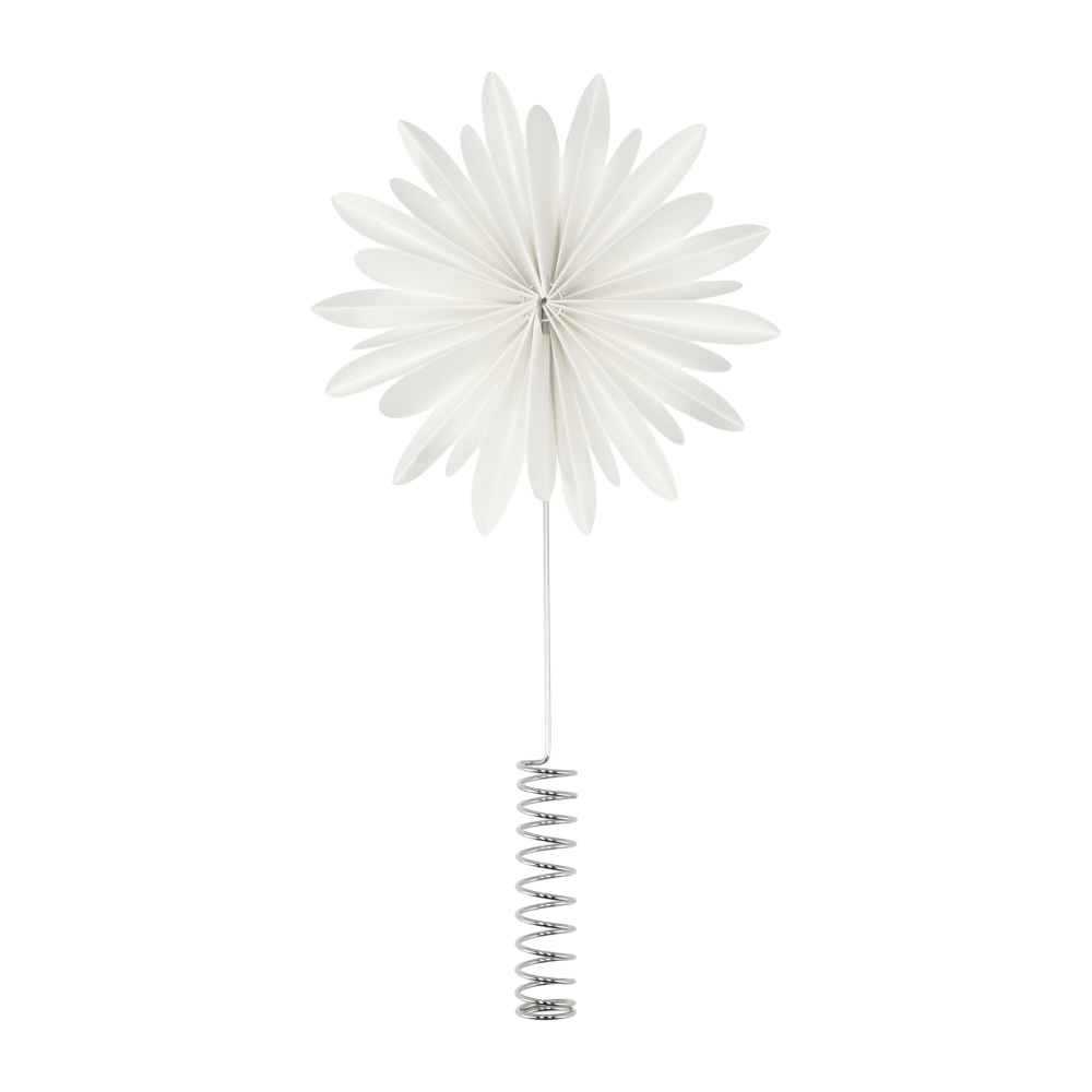 Tree tops flower julgransstjärna, White