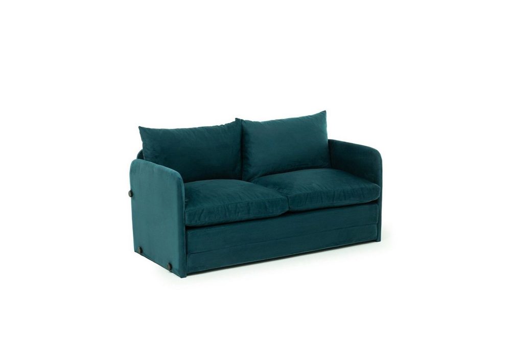 2-sits bäddsoffa Rubby (148 x 70 x 66 cm) Petrolgrön