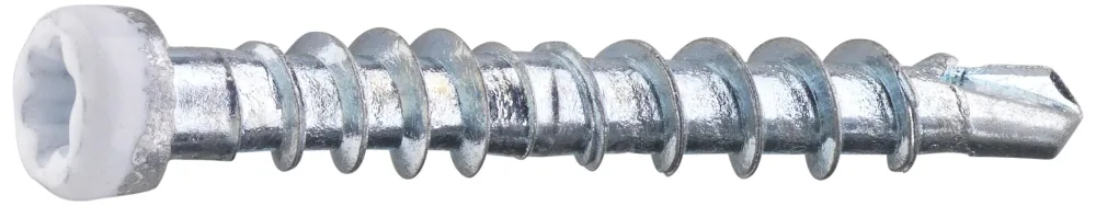 Grabber LTX35VITC Listskruv med bits 3,3 x 35 mm, 100-pack Vit