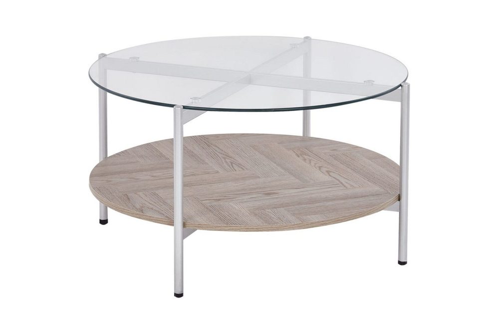 Soffbord Lovell Silver/ljust trä