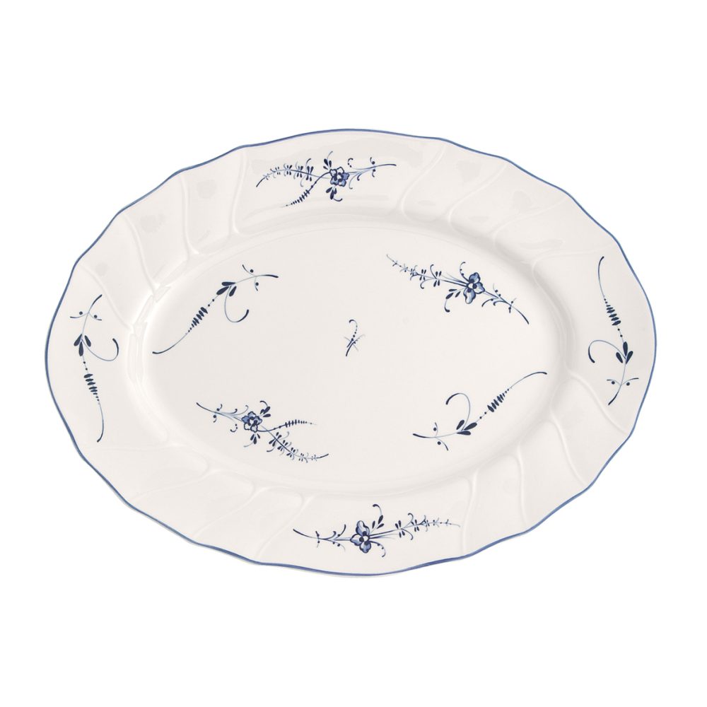 Old Luxembourg ovalt serveringsfat, 36 cm