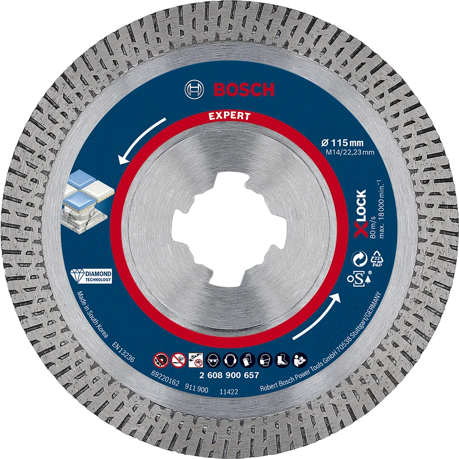 Bosch Expert Hardceramic Diamantkapskiva med X-LOCK. Ø 115 mm