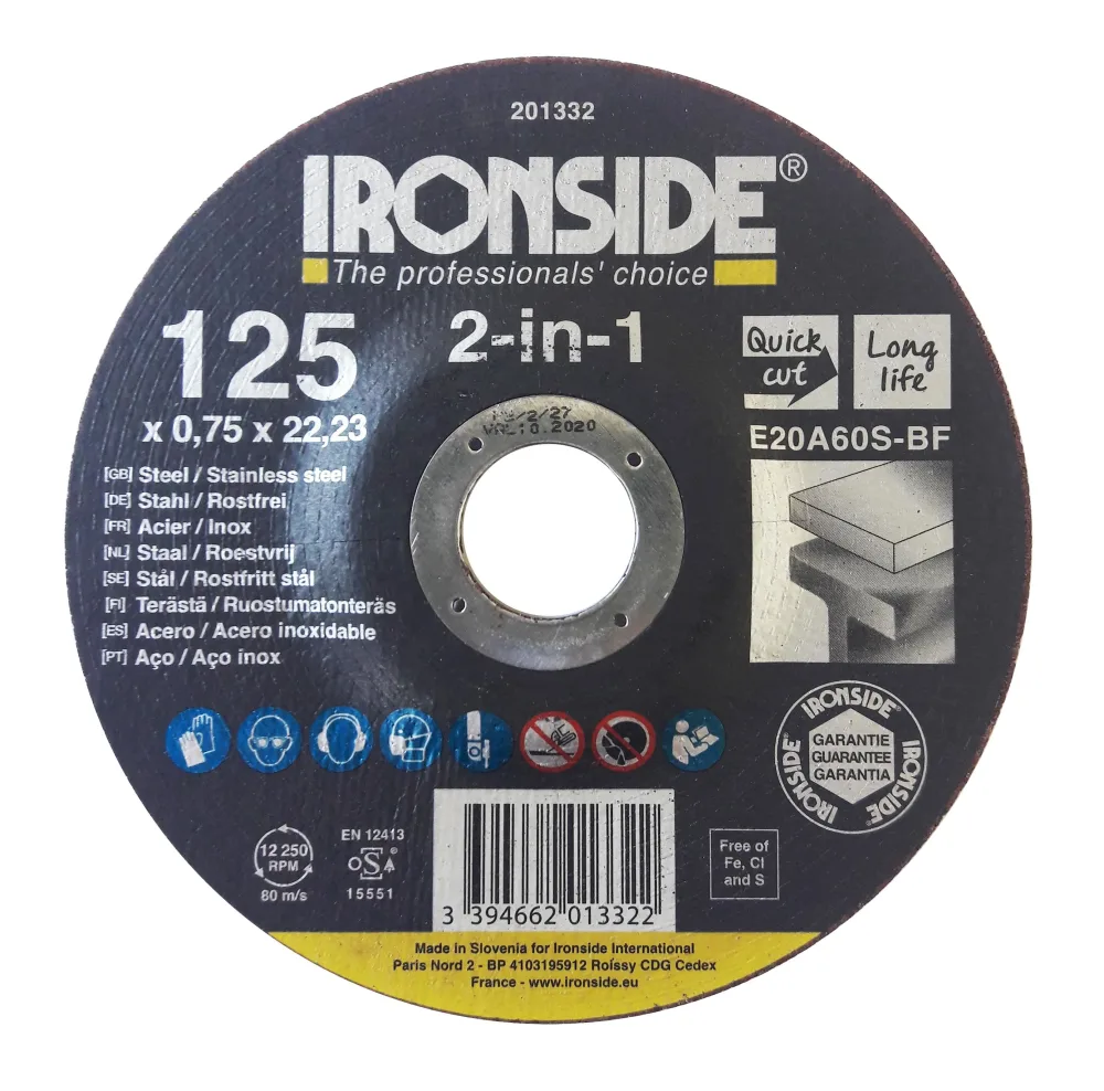 Ironside 201332 Kapskiva 125x0.75x22 mm