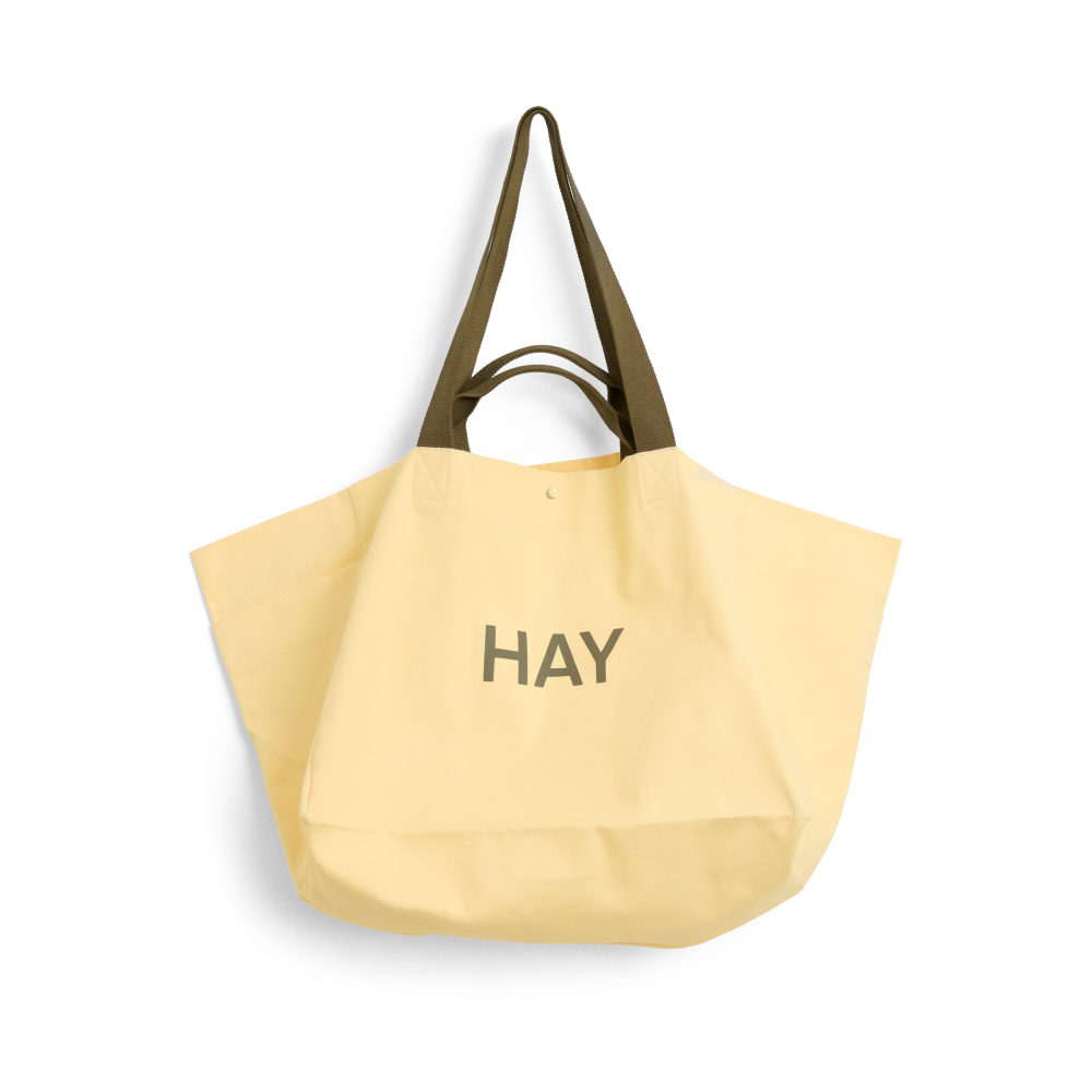 Weekend Bag Organic väska L, Soft yellow