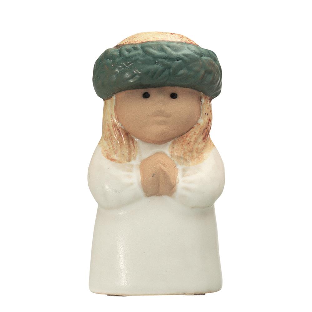 Adventsbarn Lucia, vit-grön