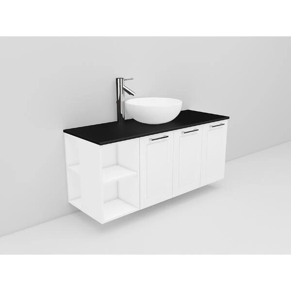 Badrumsmöbel Flexline Modell 144 120cm, Vit, Ram | Stuvbutiken - Bild 2