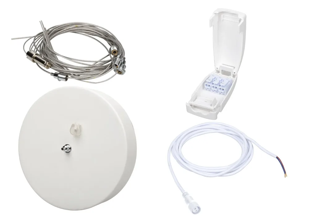 Aneta Lighting RING 36/600 WIRE Takupphängning för plafond RING 36/600, 5 m Svart