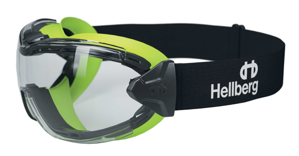 SKYDDSGLASÖGON HELLBERG 25045 KORG NEON KLAR