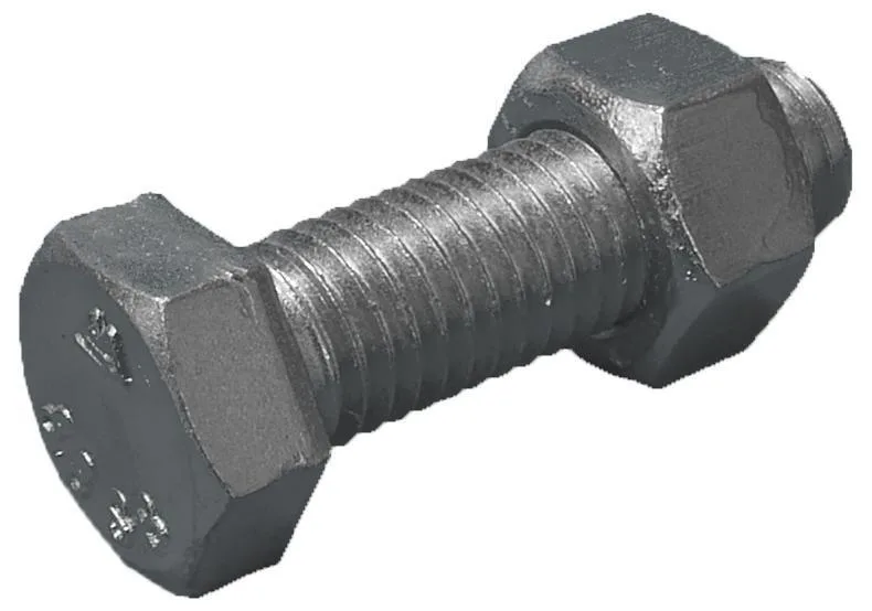 Stafa 0118600035 Stålbyggnadsskruv 24 mm, med mutter, FZB 8.8, EN 15048 24 x 70 mm, 25-pack