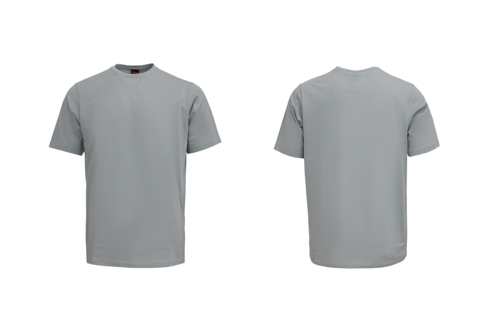 T-SHIRT PROF BCI BOMULL LJUSGRÅ S