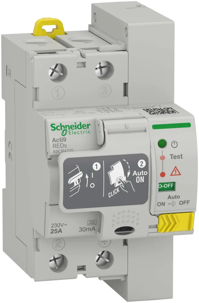 Schneider Electric Acti9 REDs Jordfelsbrytare A, 2-polig 40A, 30mA