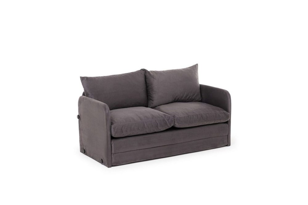 2-sits bäddsoffa Rubby (128 x 70 x 66 cm) Grå