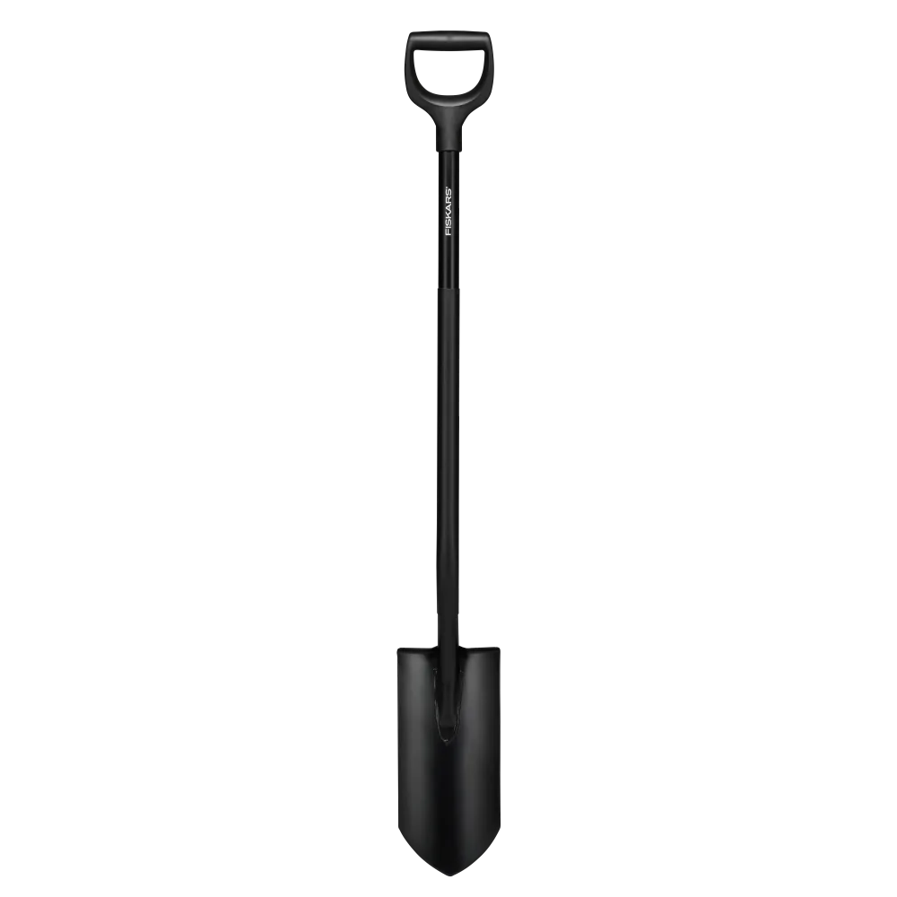 Fiskars Ergonomic Pro 1066709 Spade spetsig, svart