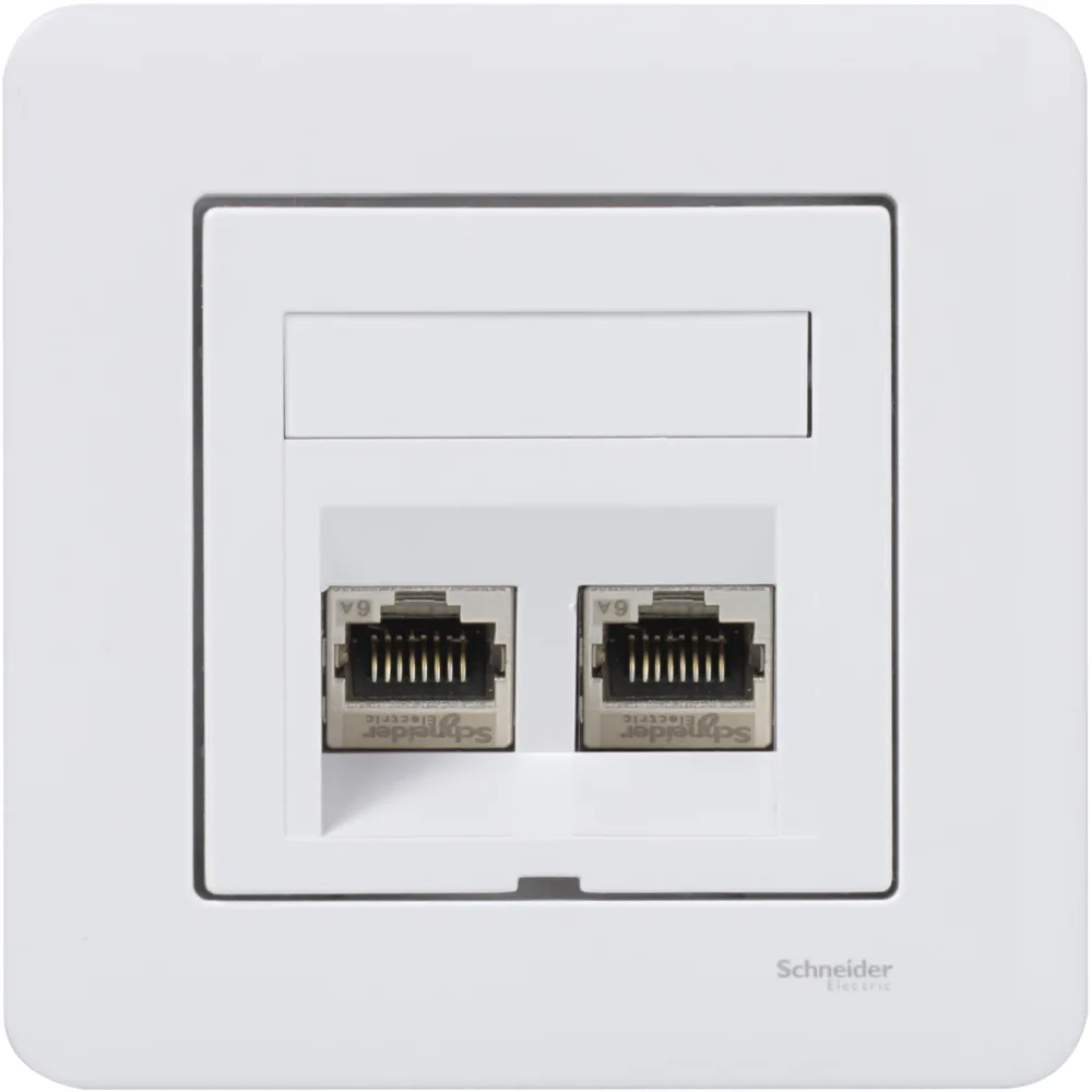 Schneider Electric WDE002437 Modularuttag med heltäckplatta Rak - Bild 2