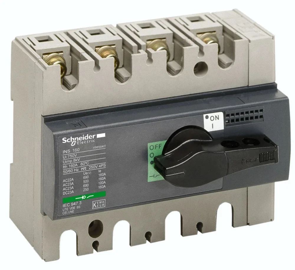 Schneider Electric 28909 Lastfrånskiljare 0-690 V 100 A, 4 poler