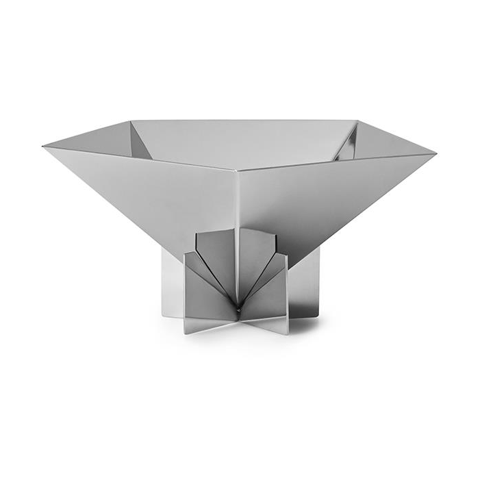 Fem dekorationsskål, Stainless Steel