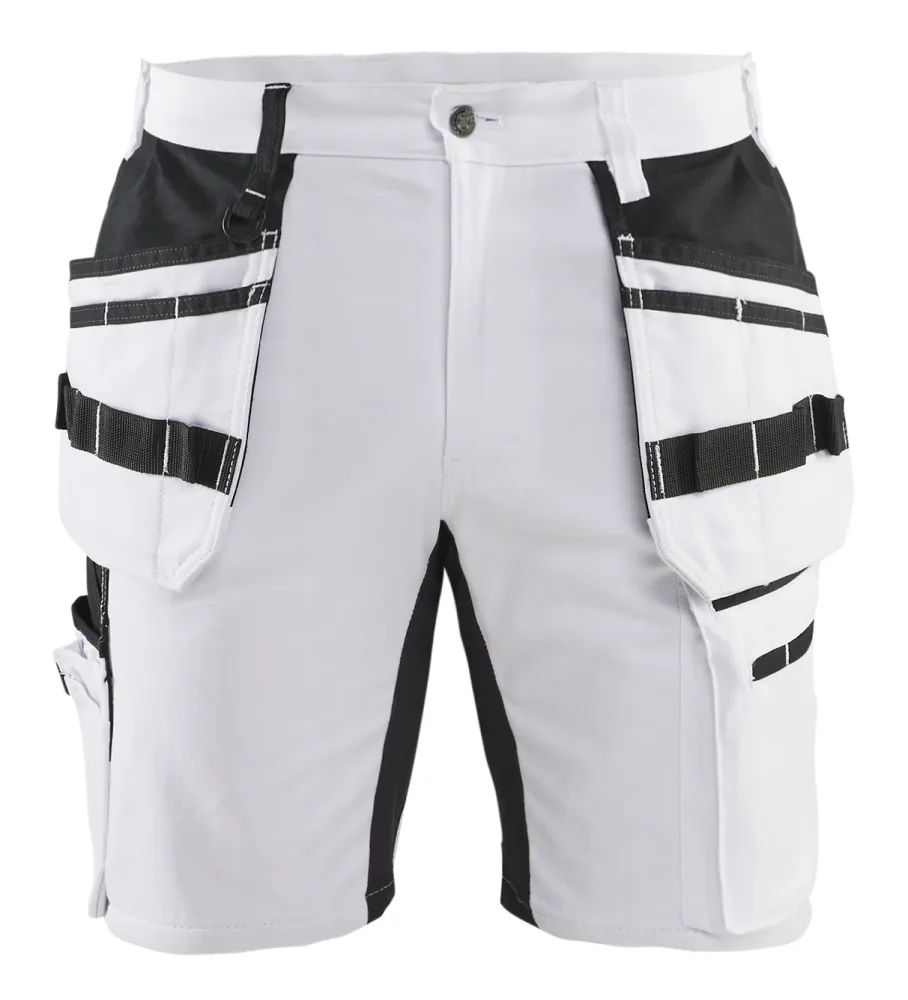 Blåkläder 191110001099D92 Målarshorts vit/svart D92