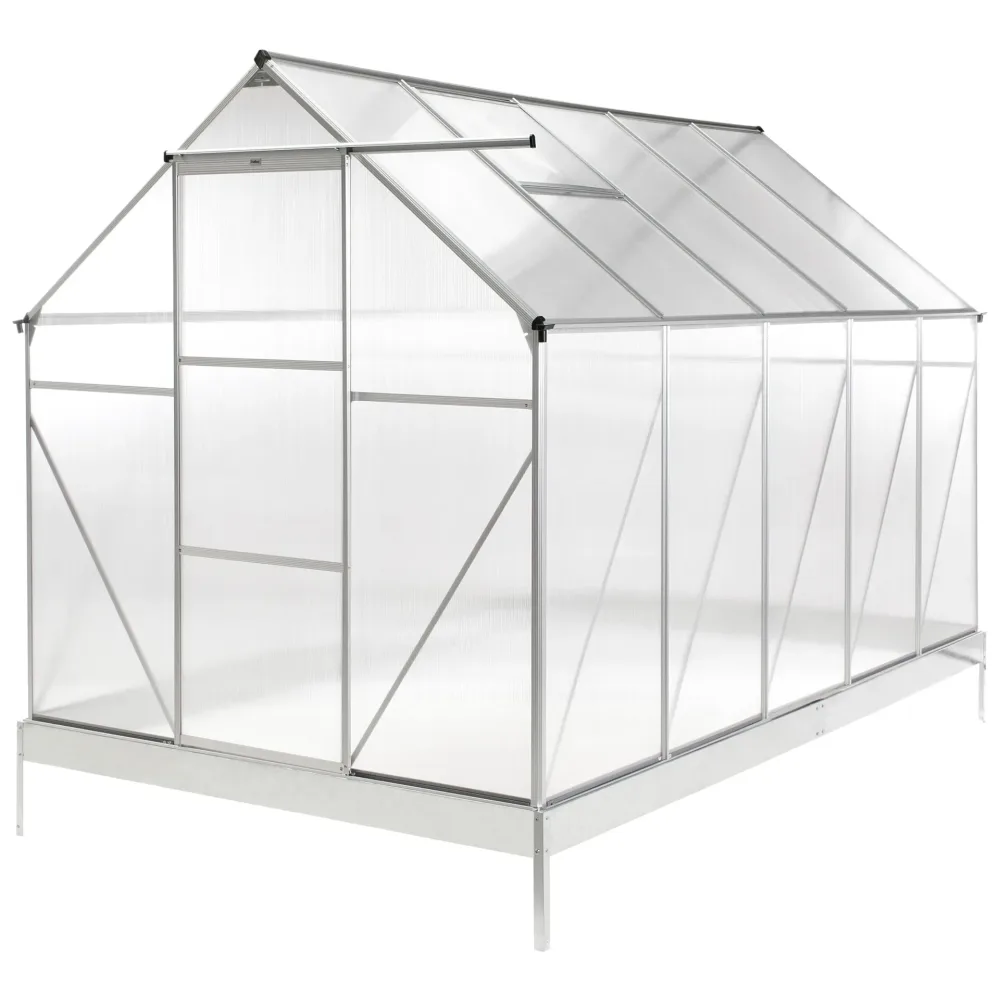 Växthus För Trädgård Apulia Silver 315 cm