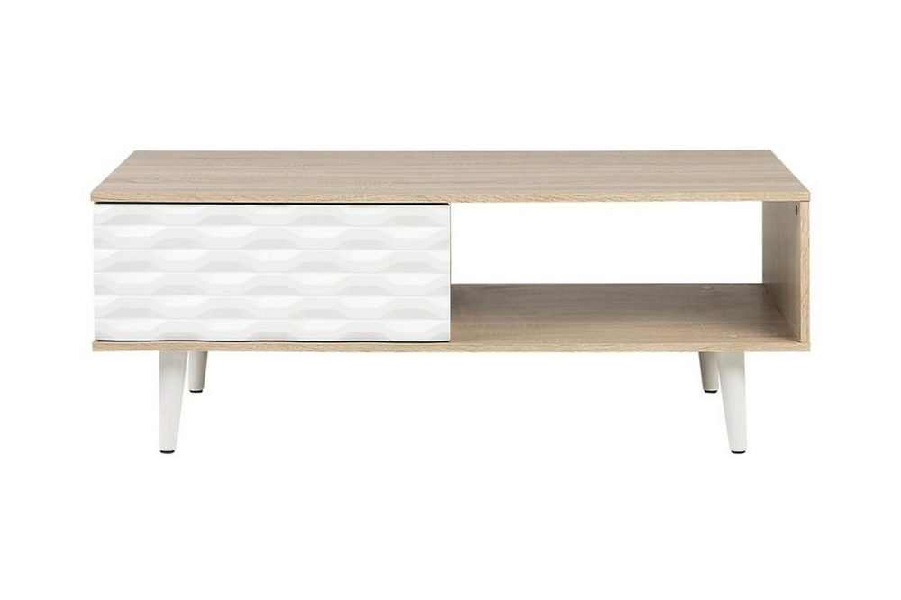 Swanea Soffbord 120 cm med Förvaring Skåp + Hylla