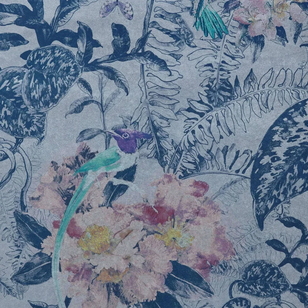 Willow Hedgerow Blue 2008-144-03 Lila Tapet | Stuvbutiken