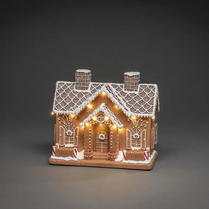 Konstsmide 4217-600 Dekorationsbelysning pepparkakshus, fiberoptisk