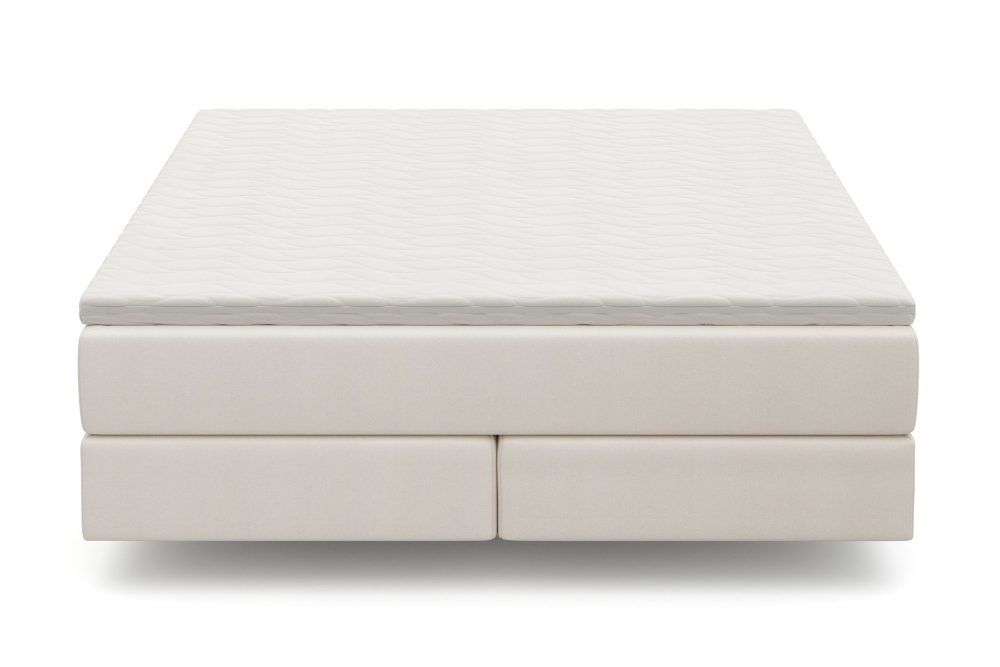 HVILA Premium Kontinentalsäng 180x200 cm med svävande effekt inkl. Bäddmadrass i Polyeterskum Mjuk/Medium med Tvättbar klädsel