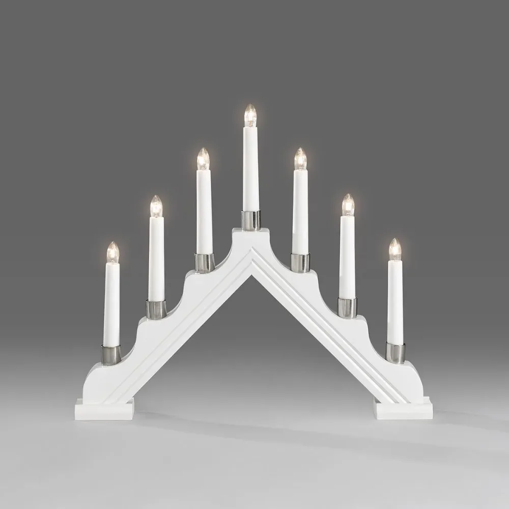 Konstsmide 1041-210 Adventsljusstake 7 ljus vit