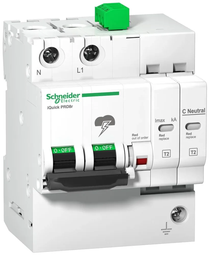 Schneider Electric A9L16297 Överspänningsskydd Quick PRD 20R, typ 2 3P+N