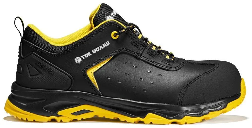 Toe Guard Wild Low Skyddssko svart/gul, S3, glasfiberhätta 44