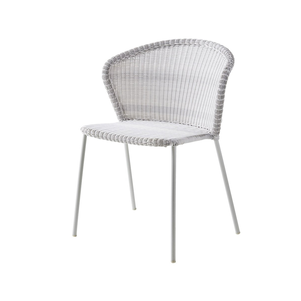Lean stol, White grey, Cane-Line weave